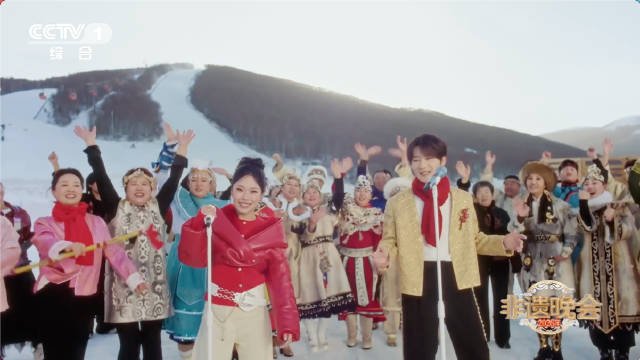 蒋敦豪万妮达雪地合唱